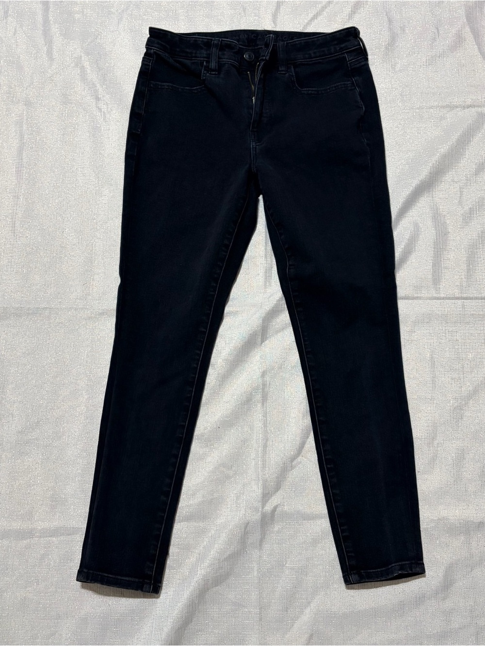 American Eagle Outfitters Women's Black Skinny high rise Jeggings size 6s